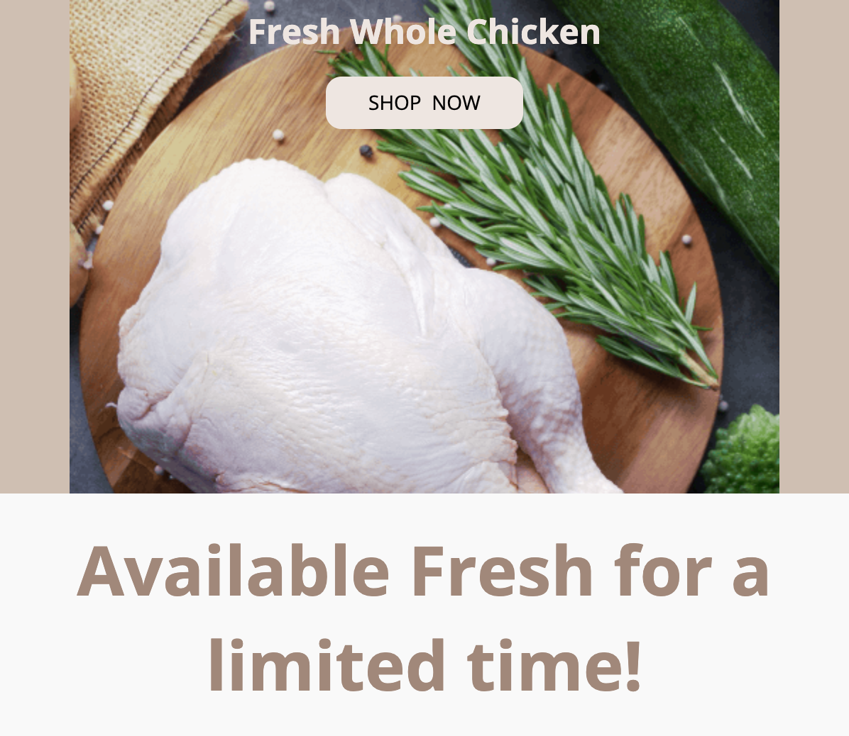 FRESH - Pasture Raised Whole Chicken